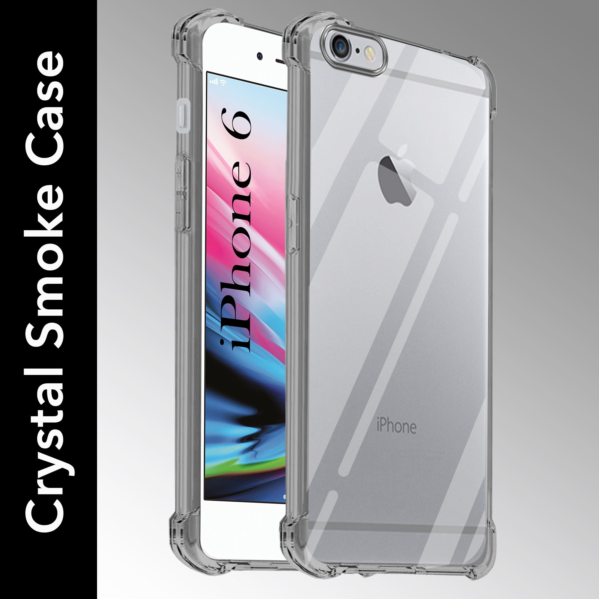 For Apple iPhone 6 Back Cover (Shockproof Crystal Clear Case |  Drop & Camera Protection | Hard Polycarbonate)