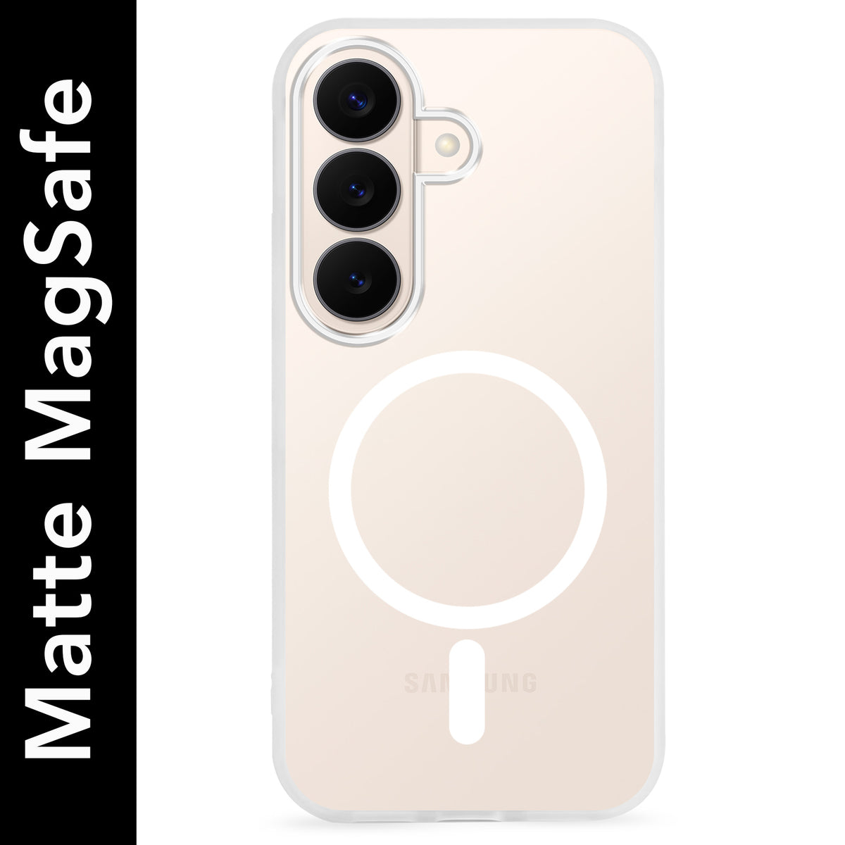 For Samsung Galaxy S26 5G Matte Finish Back Case Cover (MagSafe Compatible | Translucent Soft Touch | Slim and Unbreakable)