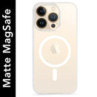 For Apple iPhone 13 pro Matte Finish Back Case Cover (MagSafe Compatible | Translucent Soft Touch | Slim and Unbreakable)