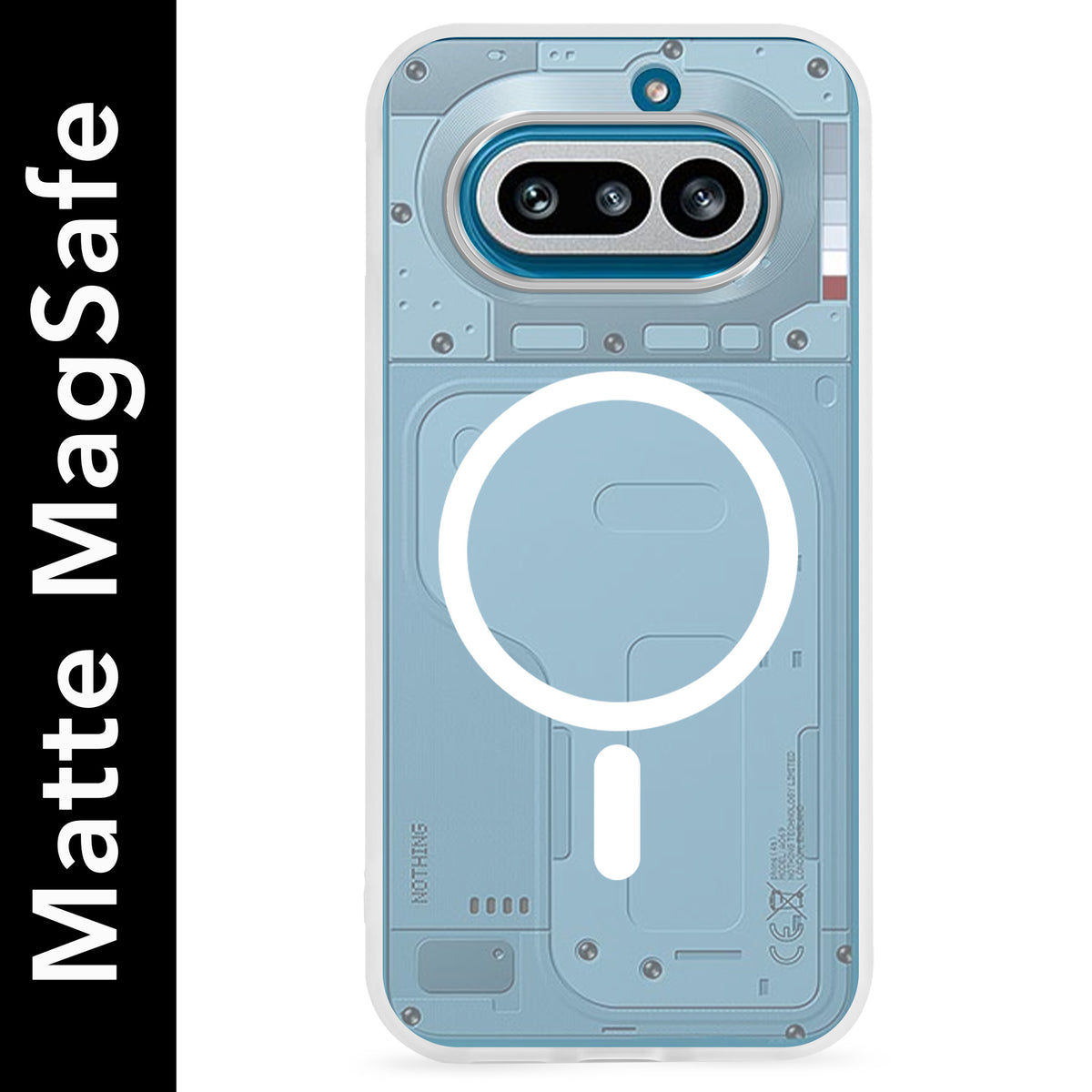 For Nothing Phone 4A 5G Matte Finish Back Case Cover (MagSafe Compatible | Translucent Soft Touch | Slim and Unbreakable)