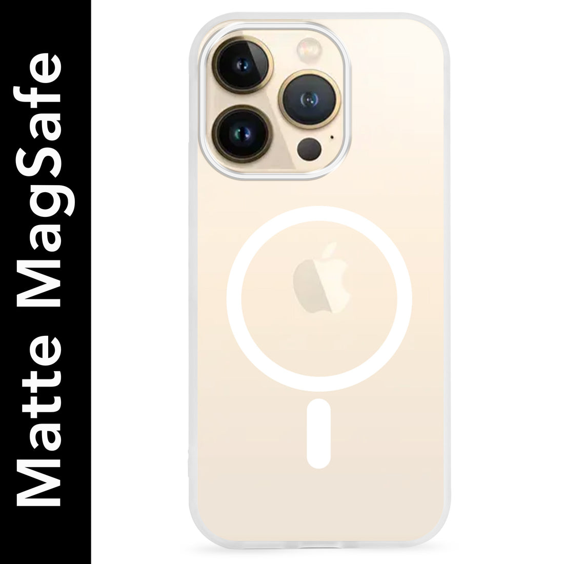 For Apple iPhone 14 Pro Max Matte Finish Back Case Cover (MagSafe Compatible | Translucent Soft Touch | Slim and Unbreakable)