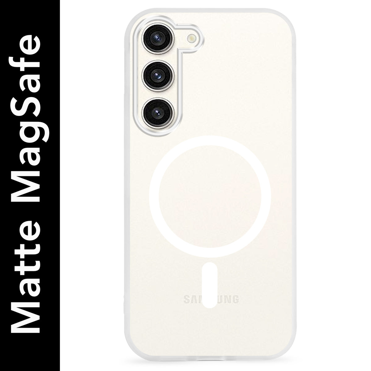 For Samsung Galaxy S23 Plus Matte Finish Back Case Cover (MagSafe Compatible | Translucent Soft Touch | Slim and Unbreakable)