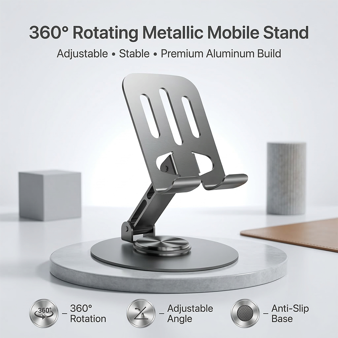 Mobile Stand with 360 Degree Rotation