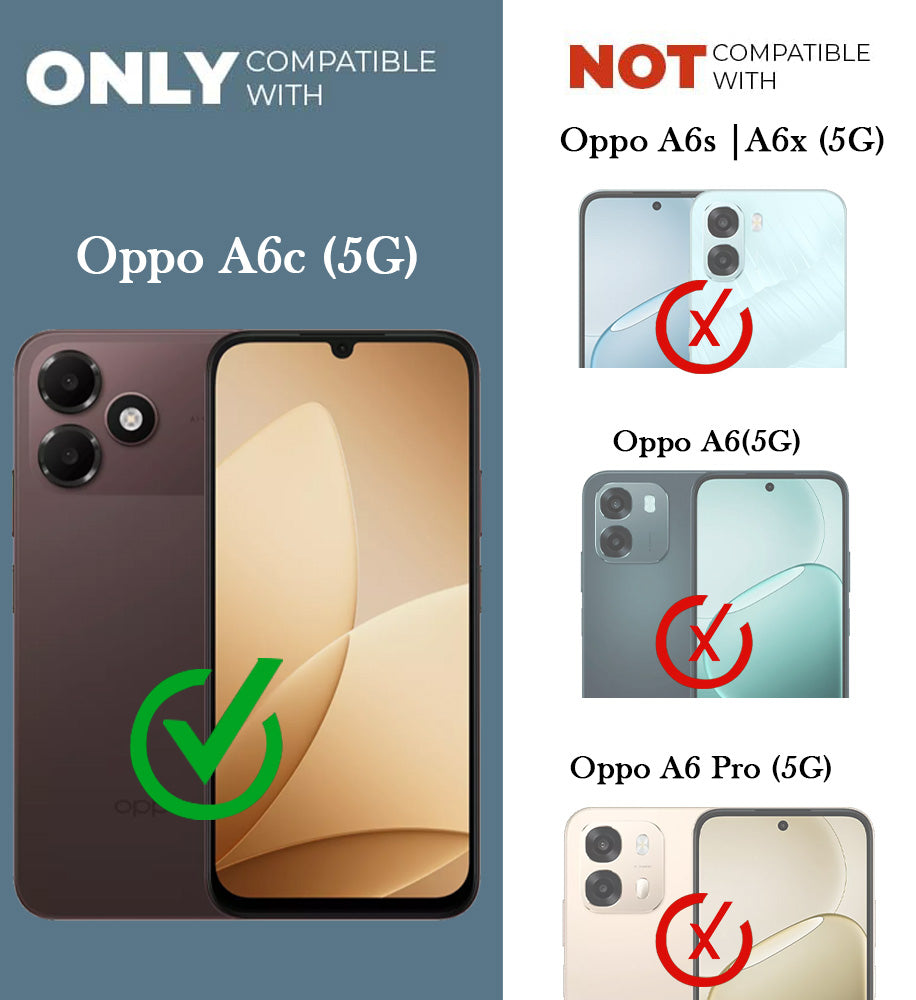 For Oppo A6c 4G Back Cover Case Ultra-Hybrid (Lifetime Anti Yellow | Anti Scratch | Crystal Clear Shockproof)
