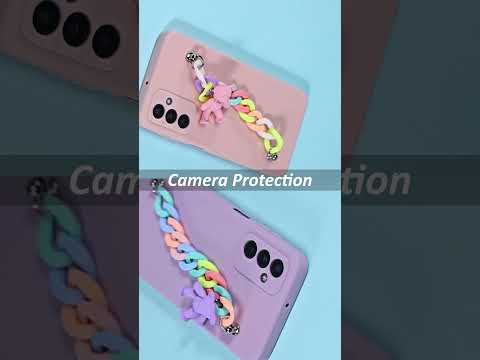 For Infinix Smart 7 Back Cover for Girls Case with Bracelet (Wrist Hanging Chain | Teddy Toy Cartoon)