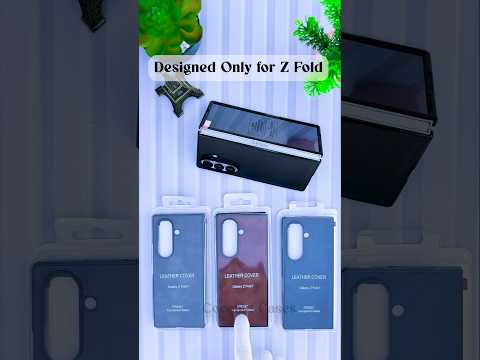 For Samsung Galaxy Z Fold 7 Back Cover Front Glass Leather (Full Body Case | Built-in Screen Protector | Inside Fiber Cloth | Minimalist Professional)