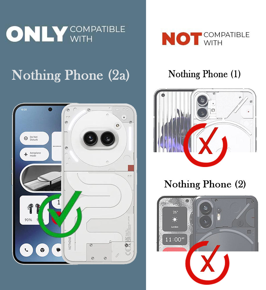 For Nothing Phone 2A 5G Combo (Textured Grip Design | Micro-Fiber Cloth Inside | Oleophobic Coating Screen Glass)