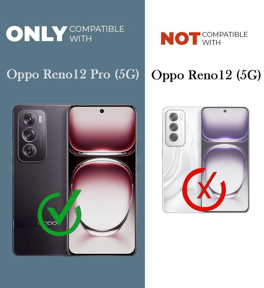 For Oppo Reno12 Pro 5G | Oppo Reno 12 Pro 5G Back Cover Case (Soft Touch | Camera Bump Protection | MagSafe Compatible | Matte Finish)