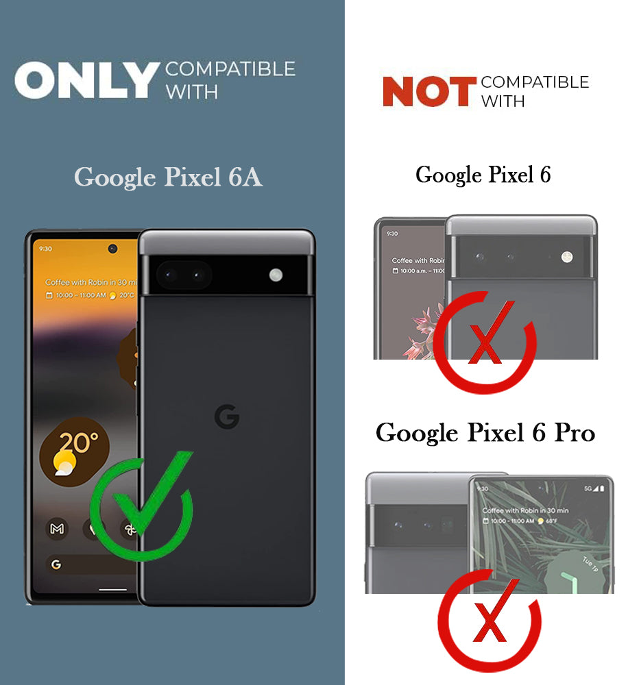 For Google Pixel 6a Back Cover Case Lifetime Anti-Yellow Clear (Sleek Hard Crystal | Shockproof and Camera Protection)