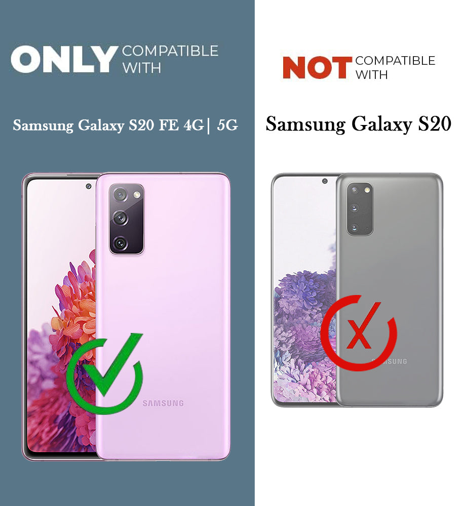 For Samsung Galaxy S20 FE 4G | S20 FE 5G Back Cover Shockproof Crystal-Clear (Magsafe Wireless Support | Drop & Camera Protection | Hard Polycarbonate)