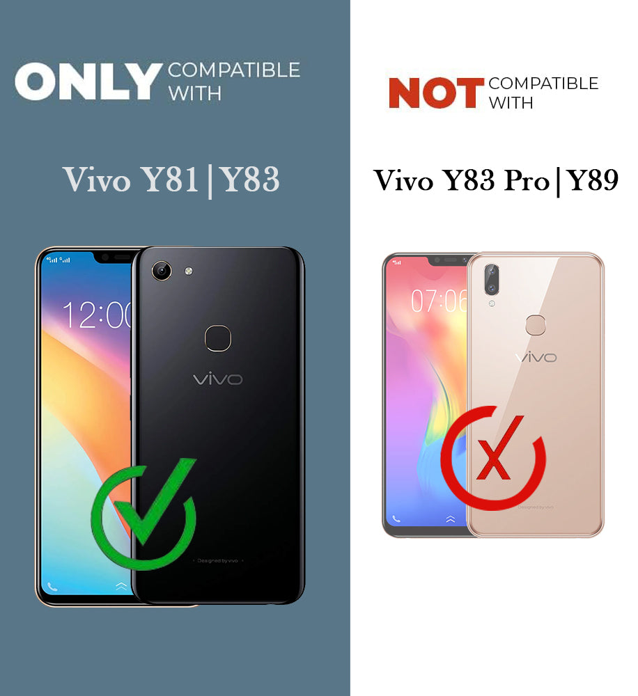 For Vivo Y81 | Vivo Y83 Back Cover Case (Matte Finish Silicone with Inside Fiber cloth)