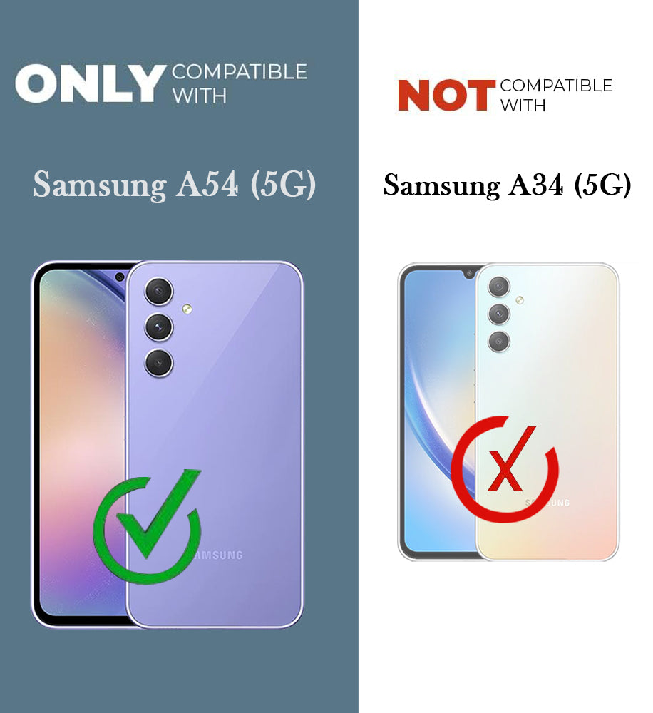For Samsung Galaxy A54 5G Back Cover Case Ultra-Hybrid (Lifetime Anti Yellow | Anti Scratch | Crystal Clear Shockproof)