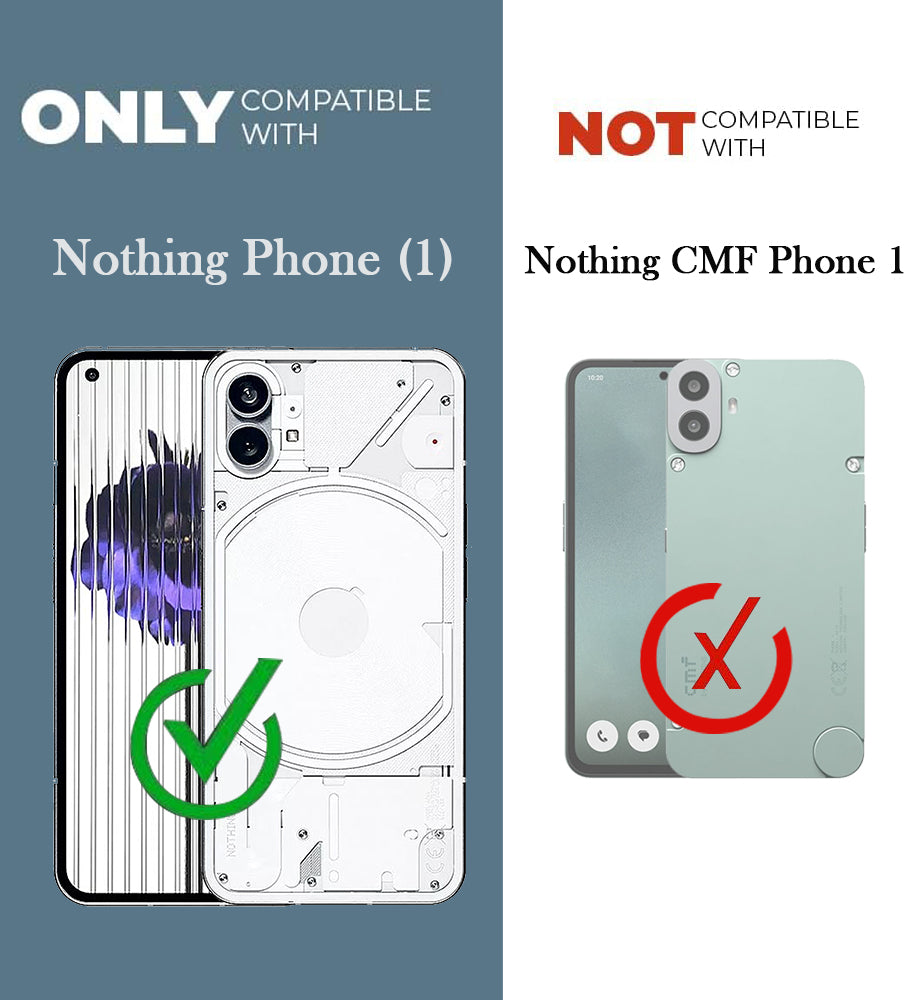 For Nothing Phone 1 Back Cover Case Ultra-Hybrid (Lifetime Anti Yellow | Anti Scratch | Crystal Clear Shockproof)