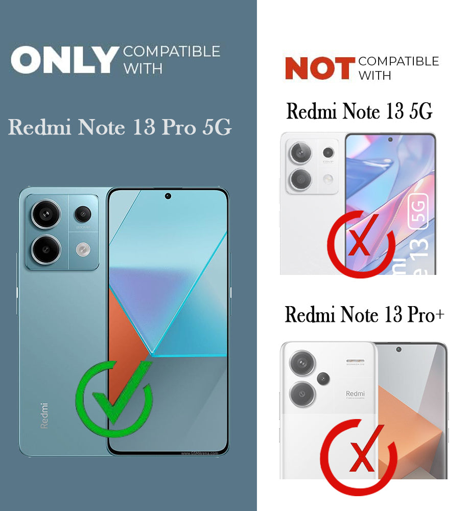 For Redmi Note 13 Pro Back Cover Case (Matte Finish Silicone with Inside Fiber Cloth)
