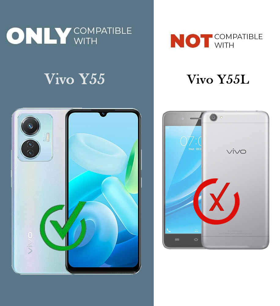 For Vivo Y55 4G Back Cover Case(Liquid Silicone | Side Grip | Camera Protection)