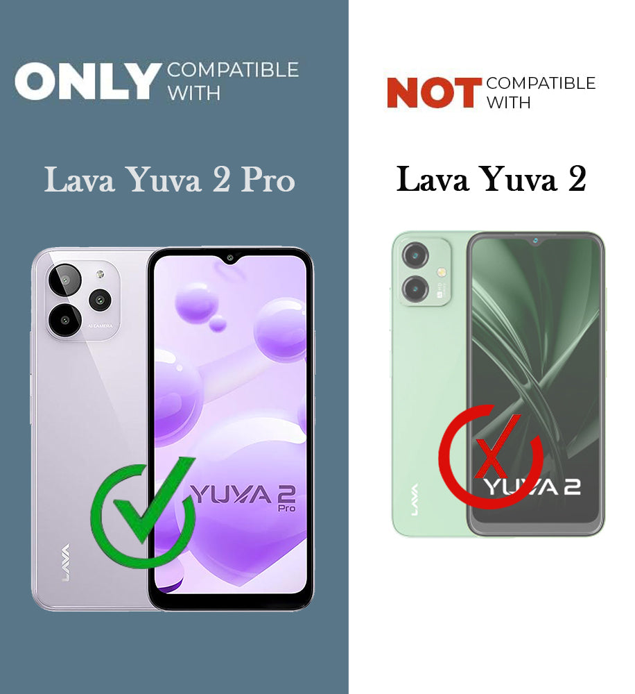 For Lava Yuva 2 Pro Back Cover Case (Matte Finish Silicone with Inside Fiber Cloth)