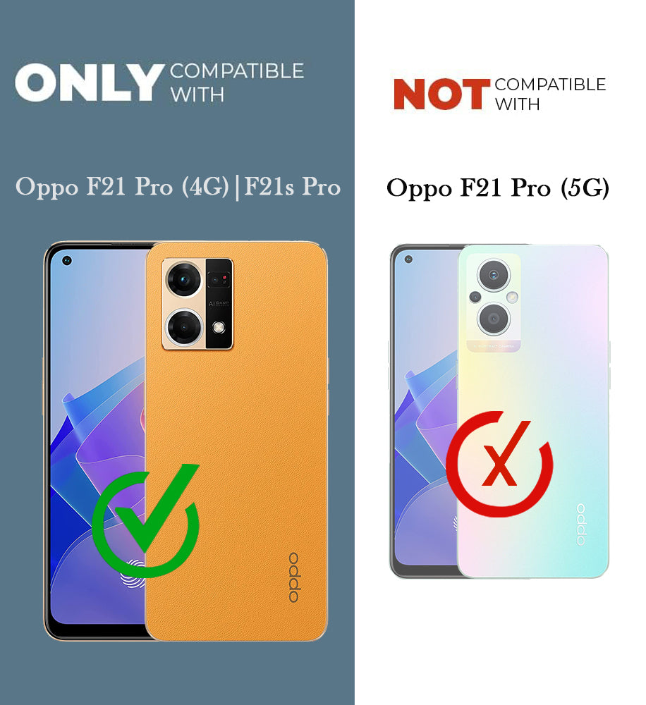 For Oppo F21 Pro 4G | F21s Pro Back Cover Case (Shockproof Polycarbonate Dual Layer Hybrid Armor)