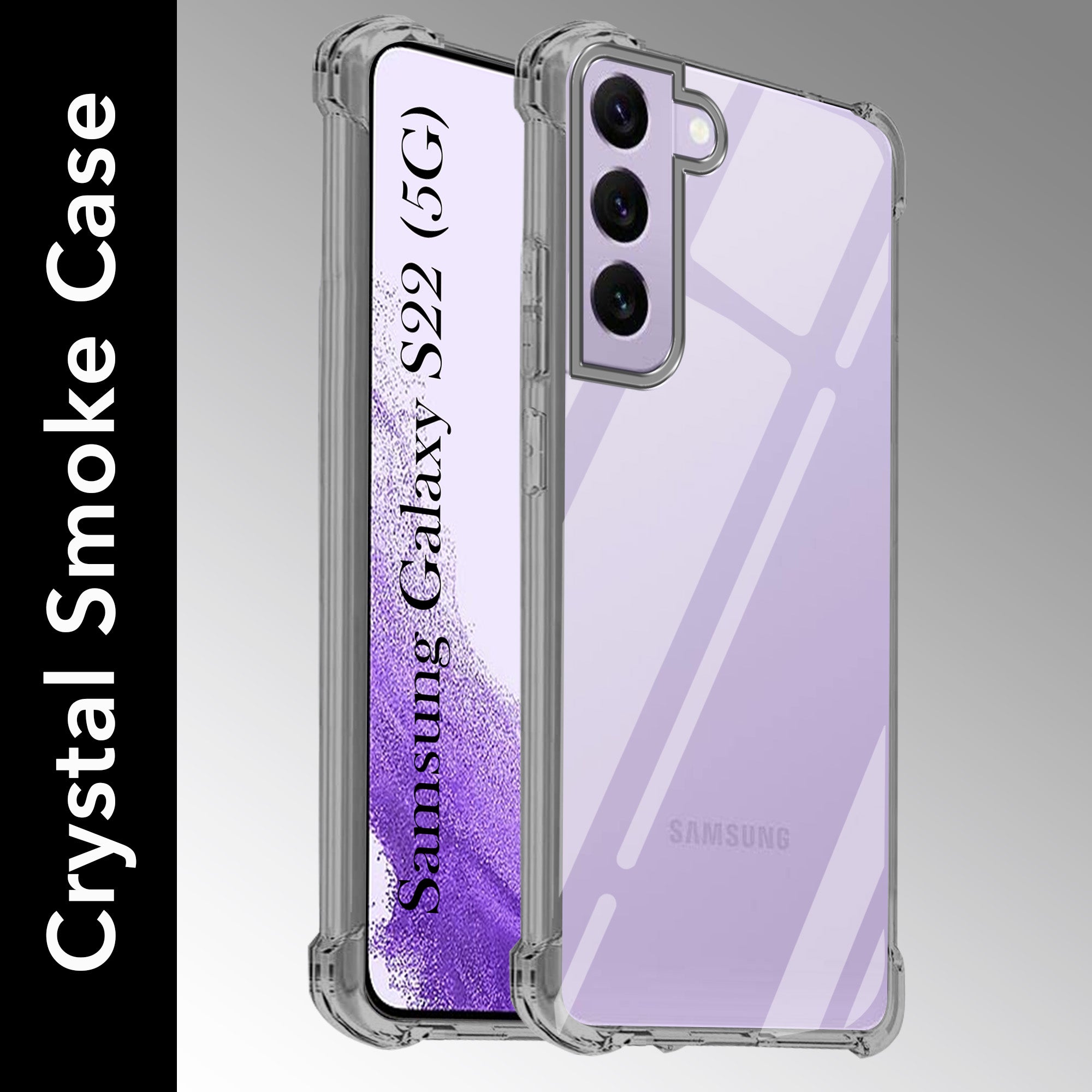 For Samsung Galaxy S22 5G Back Cover (Shockproof Crystal Clear  Case |  Drop & Camera Protection | Hard Polycarbonate)