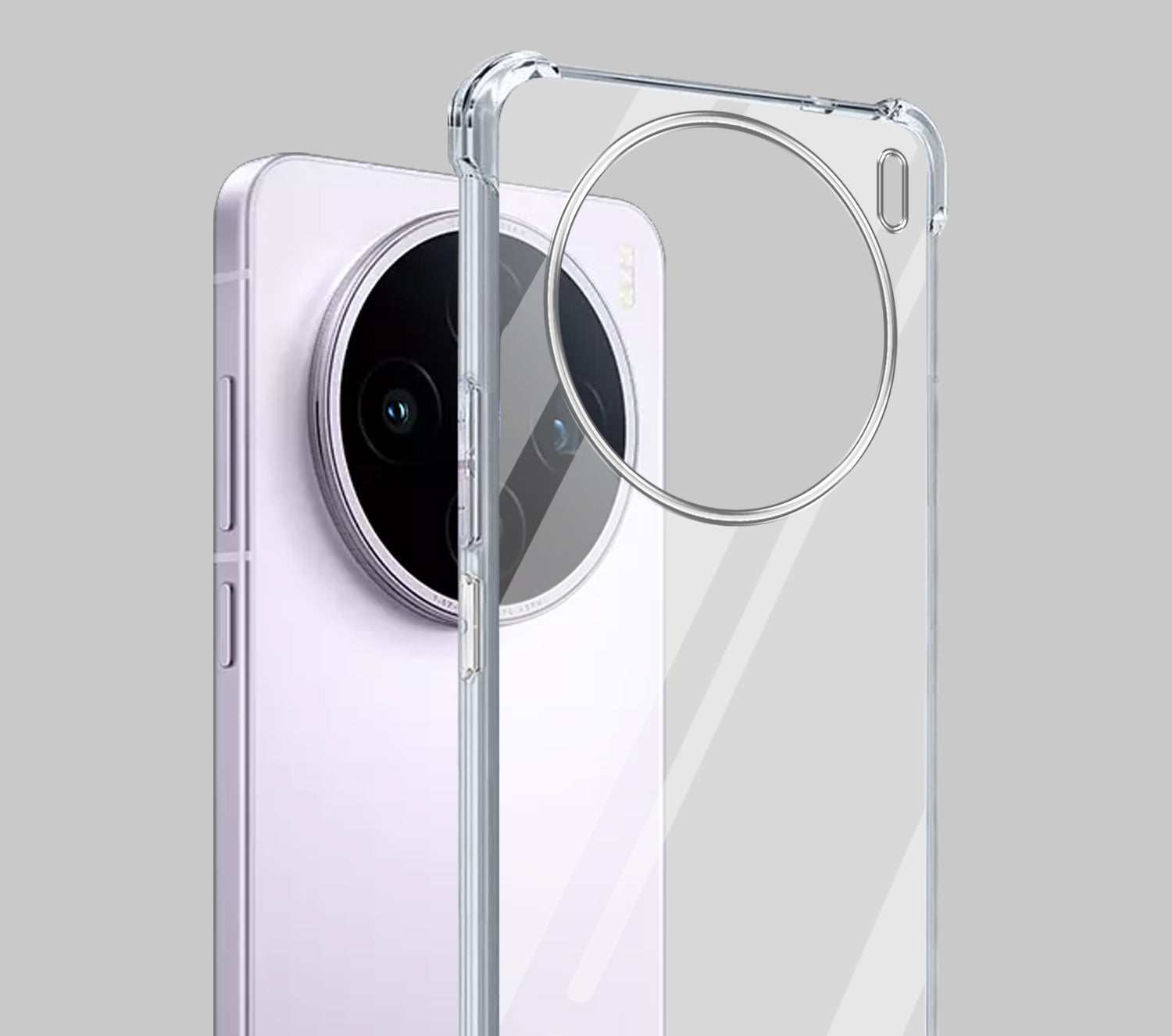 For Vivo X200T Shockproof Crystal-Clear Back Cover (Drop & Camera Protection | Hard Polycarbonate)