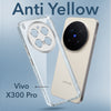 For Vivo X300 Pro Back Cover Case Lifetime Anti-Yellow Clear (Sleek Hard Crystal | Shockproof and Camera Protection)