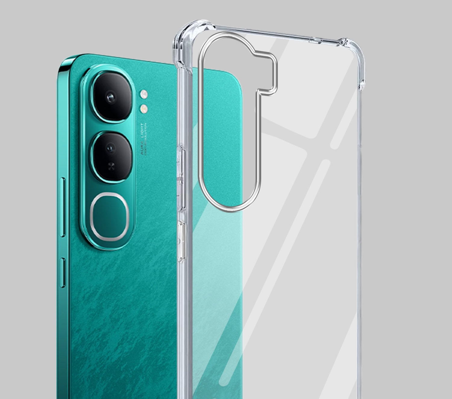 For Vivo Y300 Back Cover Shockproof Crystal-Clear (Drop & Camera Protection | Hard Polycarbonate)
